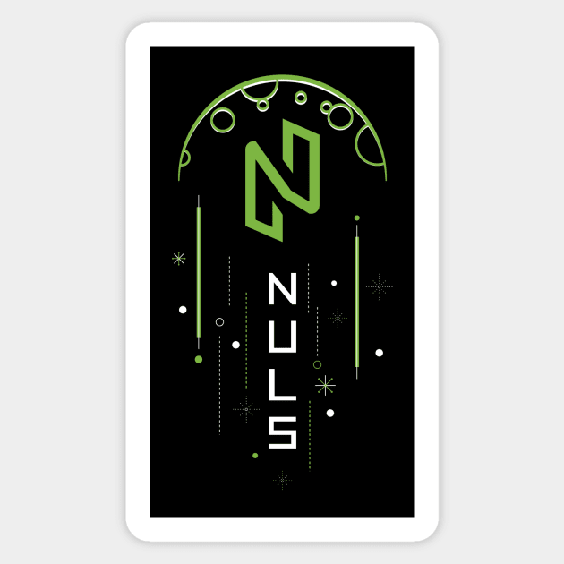 NULS to the Moon Sticker by NalexNuls